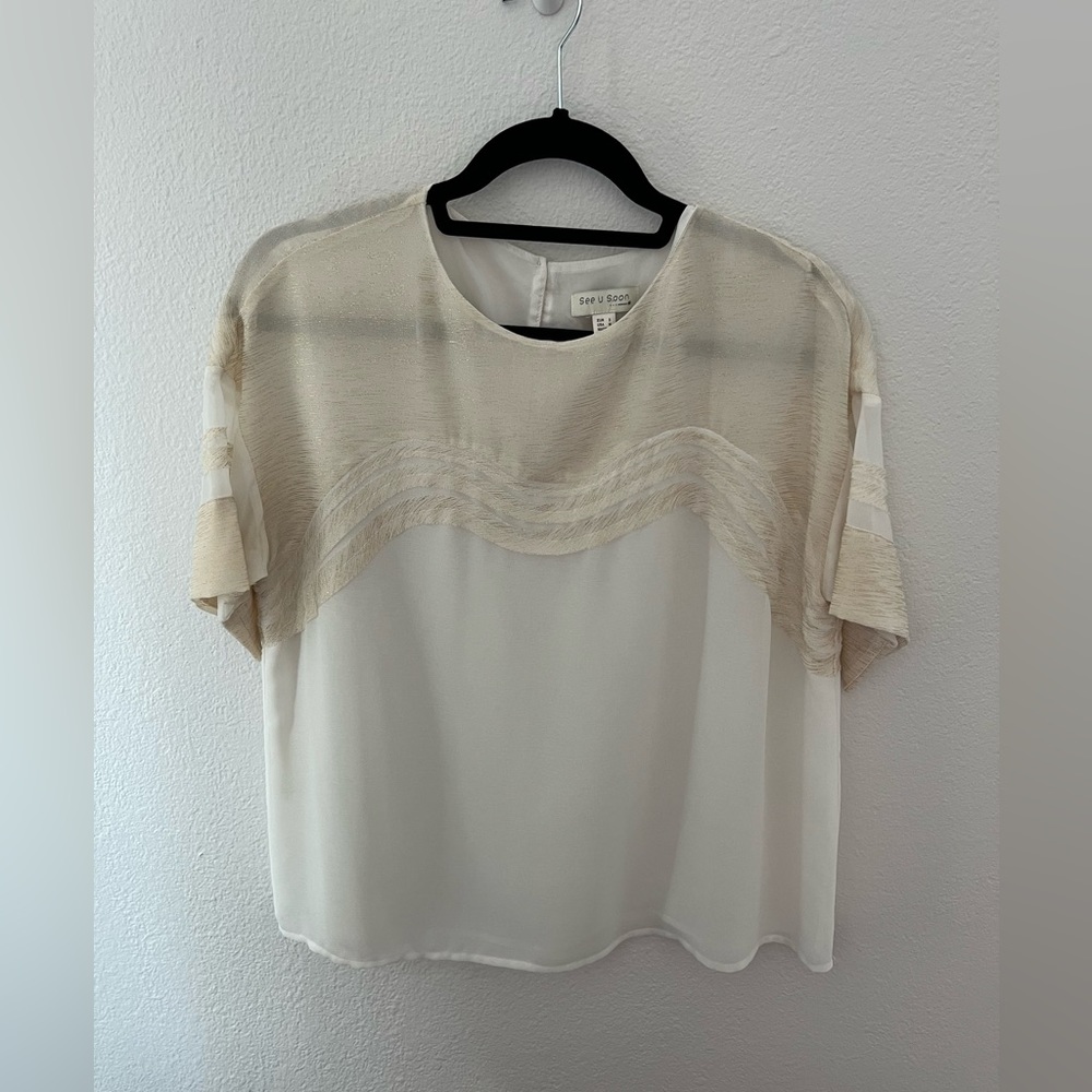 See You Soon Blouse Size M